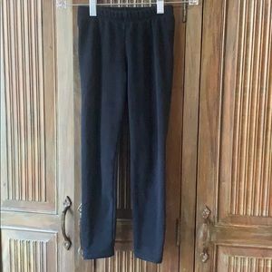 Cat & Jack Fleece Lined Warm Black Leggings 6/6X